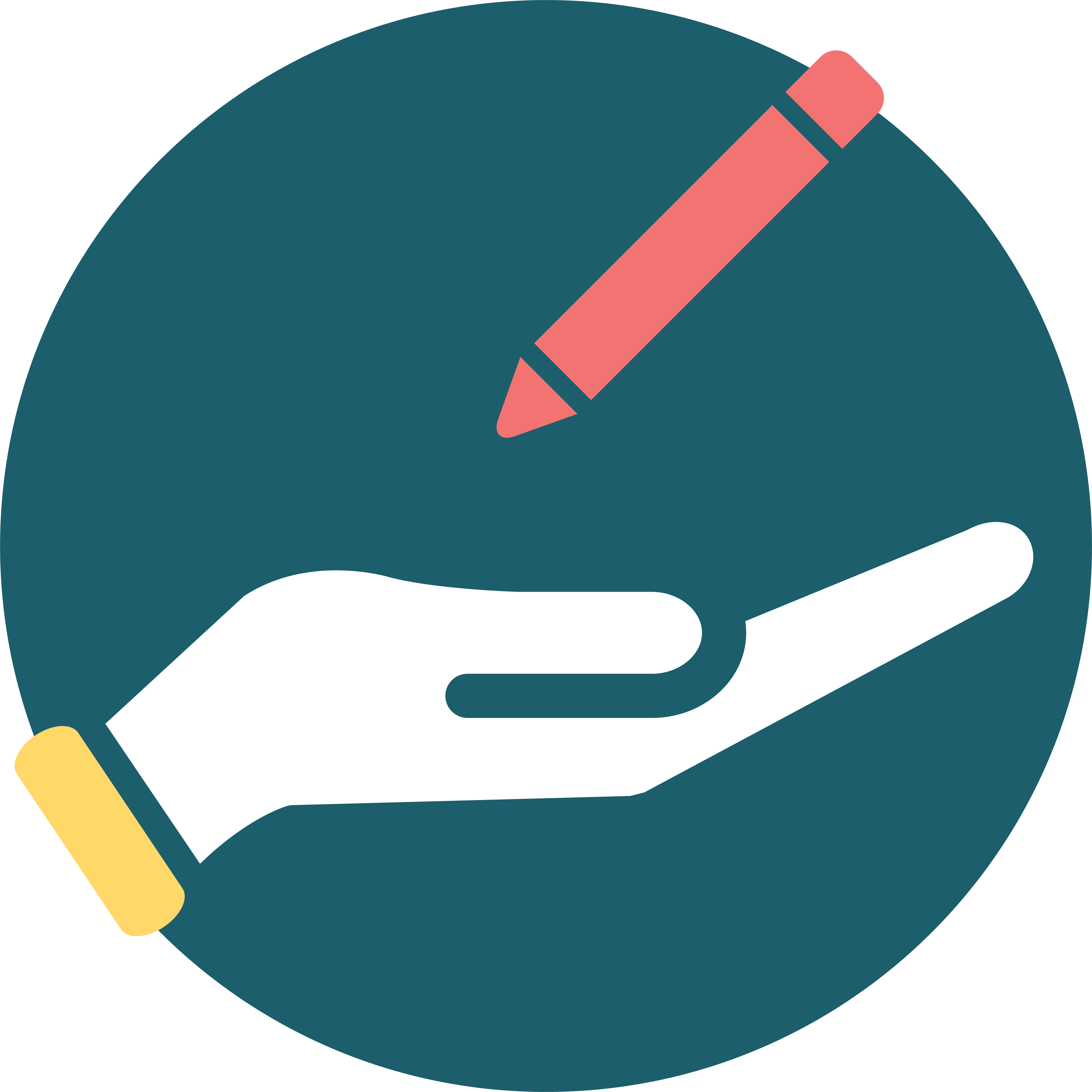 A hand holding a pencil in a circle offering Fleet Advisory Services.